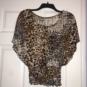 Cheetah blouse